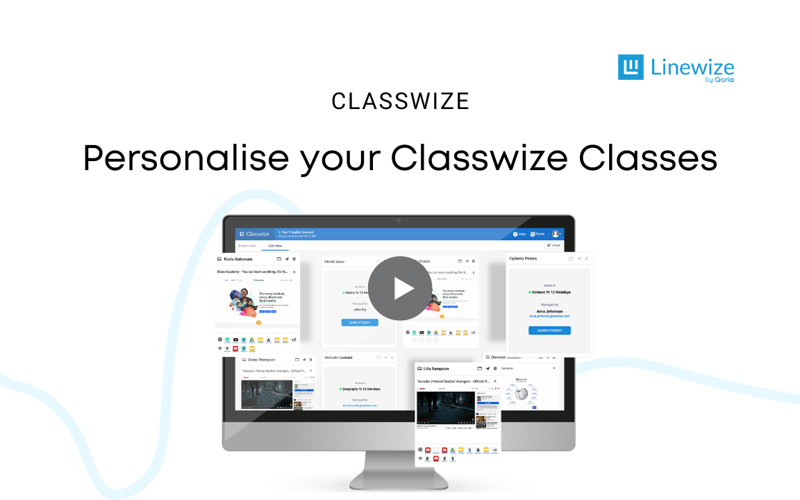 Personalise your Classwize Classes for greater visibility and management