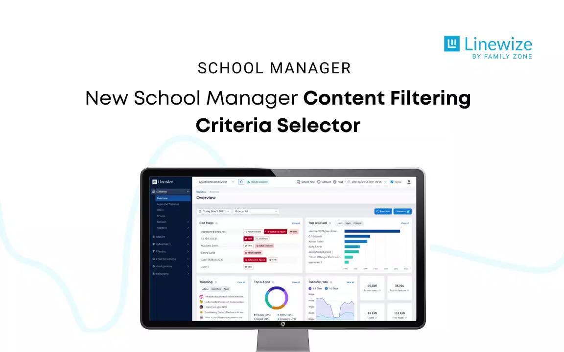 New School Manager Content Filtering Criteria Selector